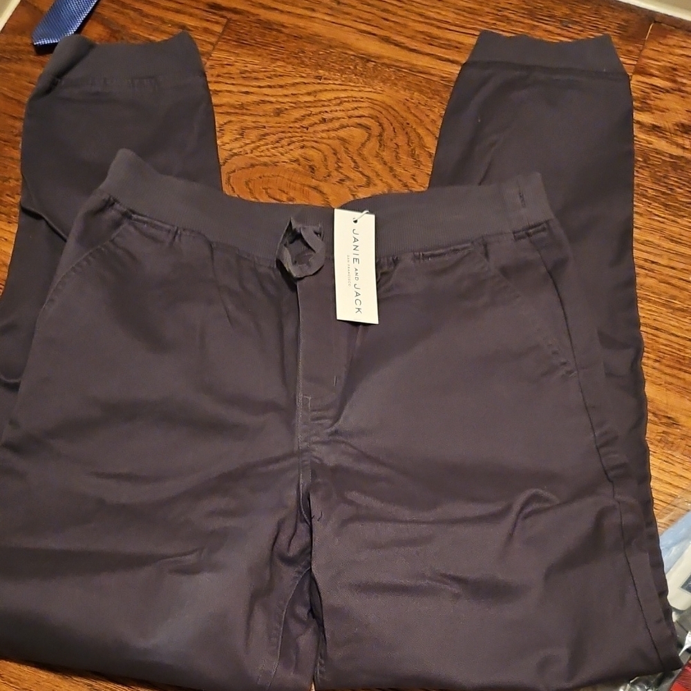 Janie and Jack Men's Black Pants